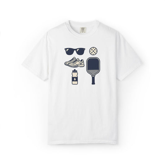 Pickleball Essentials Icon Tee Minimalist Pickler Sport Unisex Graphic Shirt