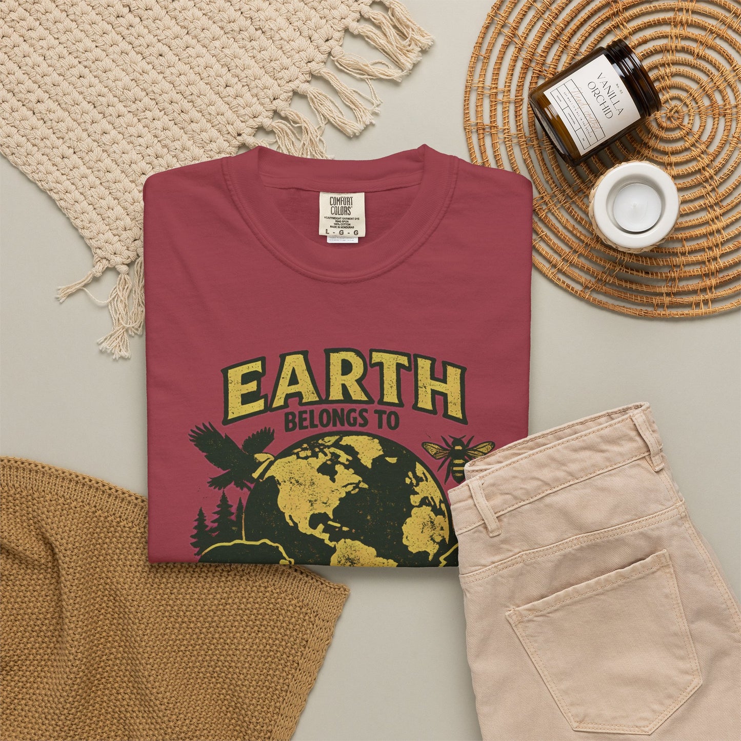 Earth Belongs to Everyone Earth Day Tee | Conservation Art Shirt | Wildlife Gift