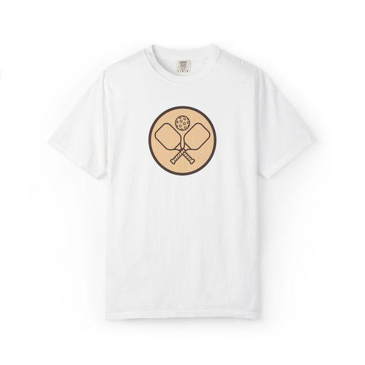 Vintage Pickleball Badge Tee Pickler Crest Minimalist Unisex Shirt