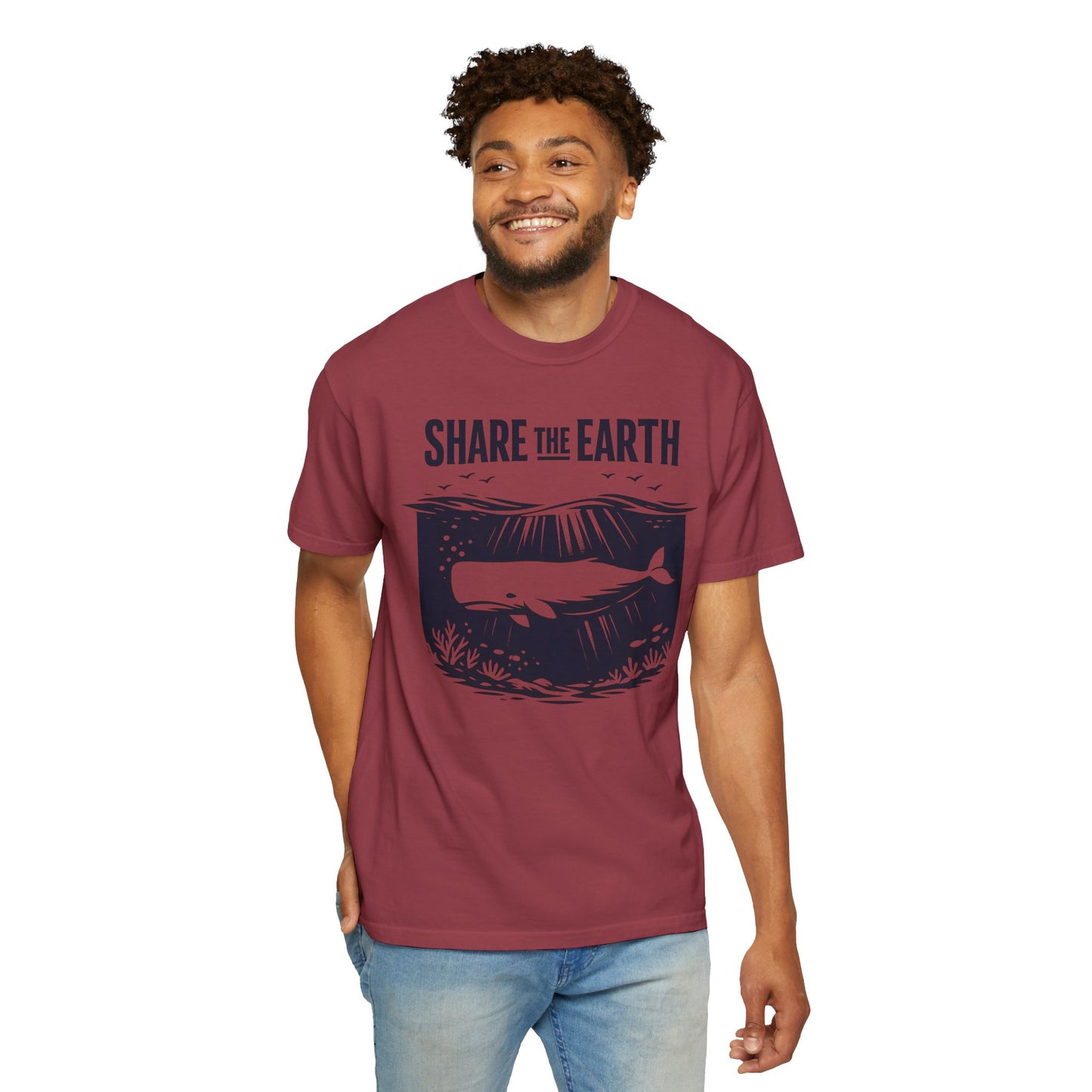 Whale Conservation Tee | Share the Earth Graphic Shirt | Ocean Wildlife Gift | Unisex