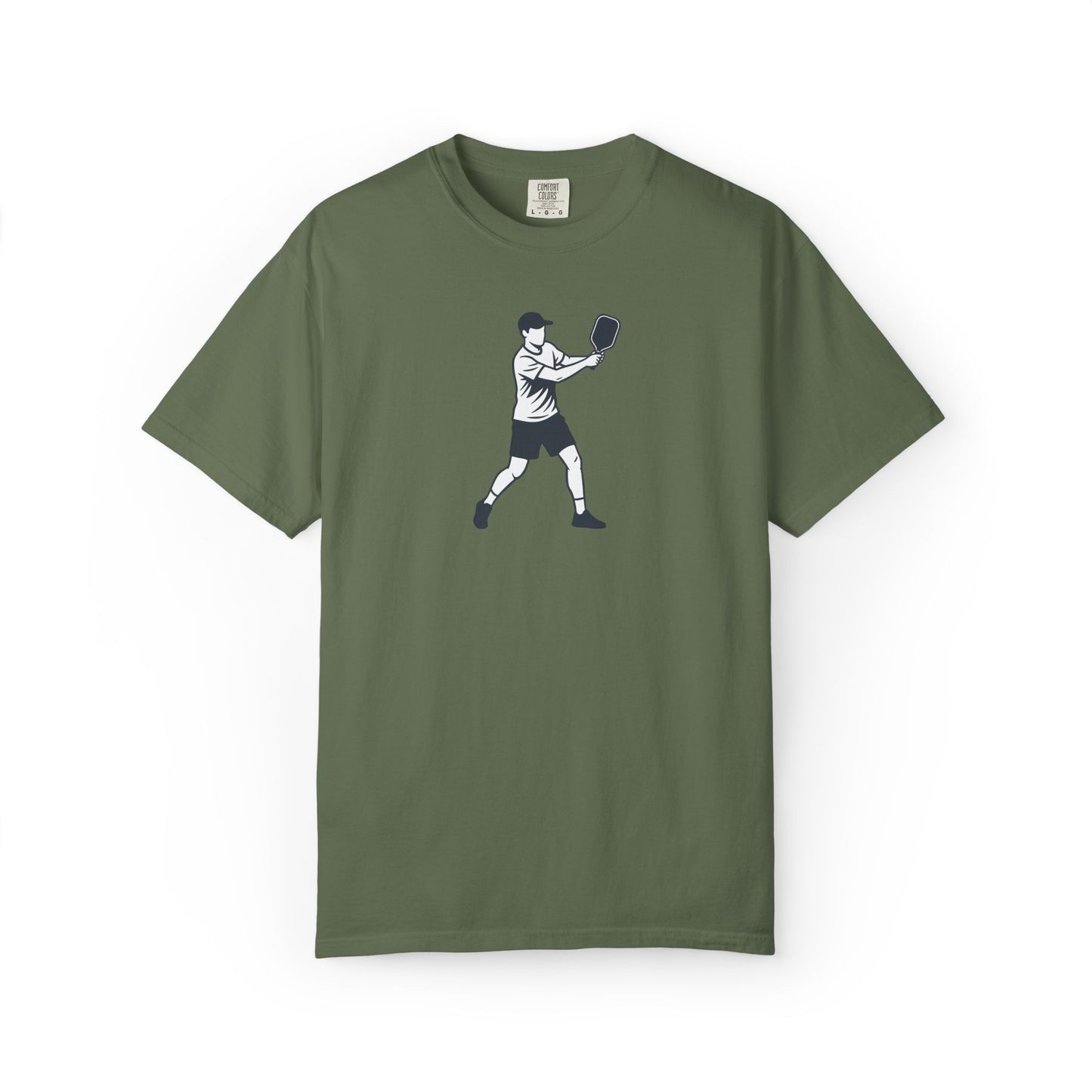 Pickleball Player Silhouette Tee Pickler Minimalist Men's Graphic Shirt