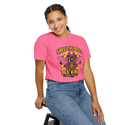 Save the Bees Graphic Tee | Bee Kind Conservation Shirt | Earth Day Gift | Nature Tee