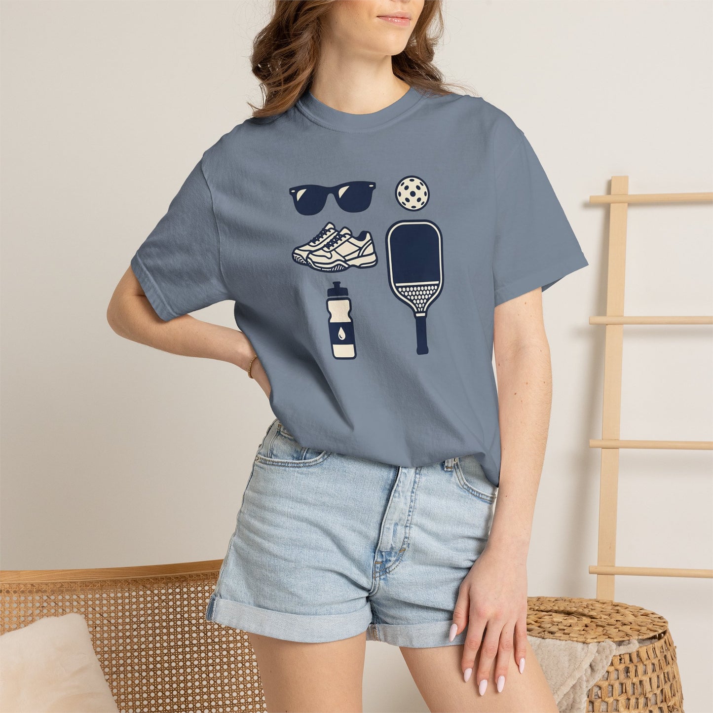 Pickleball Essentials Icon Tee Minimalist Pickler Sport Unisex Graphic Shirt