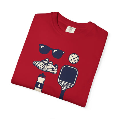 Pickleball Essentials Icon Tee Minimalist Pickler Sport Unisex Graphic Shirt