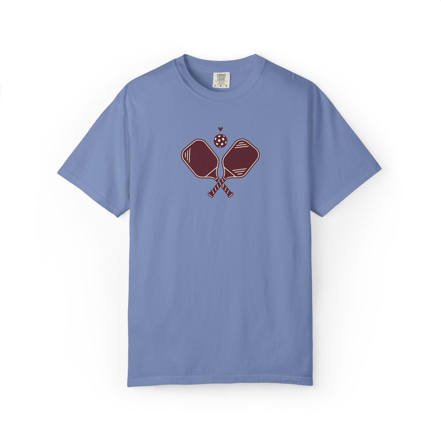Pickleball Heart Icon Tee Pickler Love Minimalist Graphic Unisex Shirt