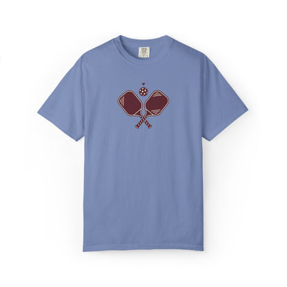 Pickleball Heart Icon Tee Pickler Love Minimalist Graphic Unisex Shirt