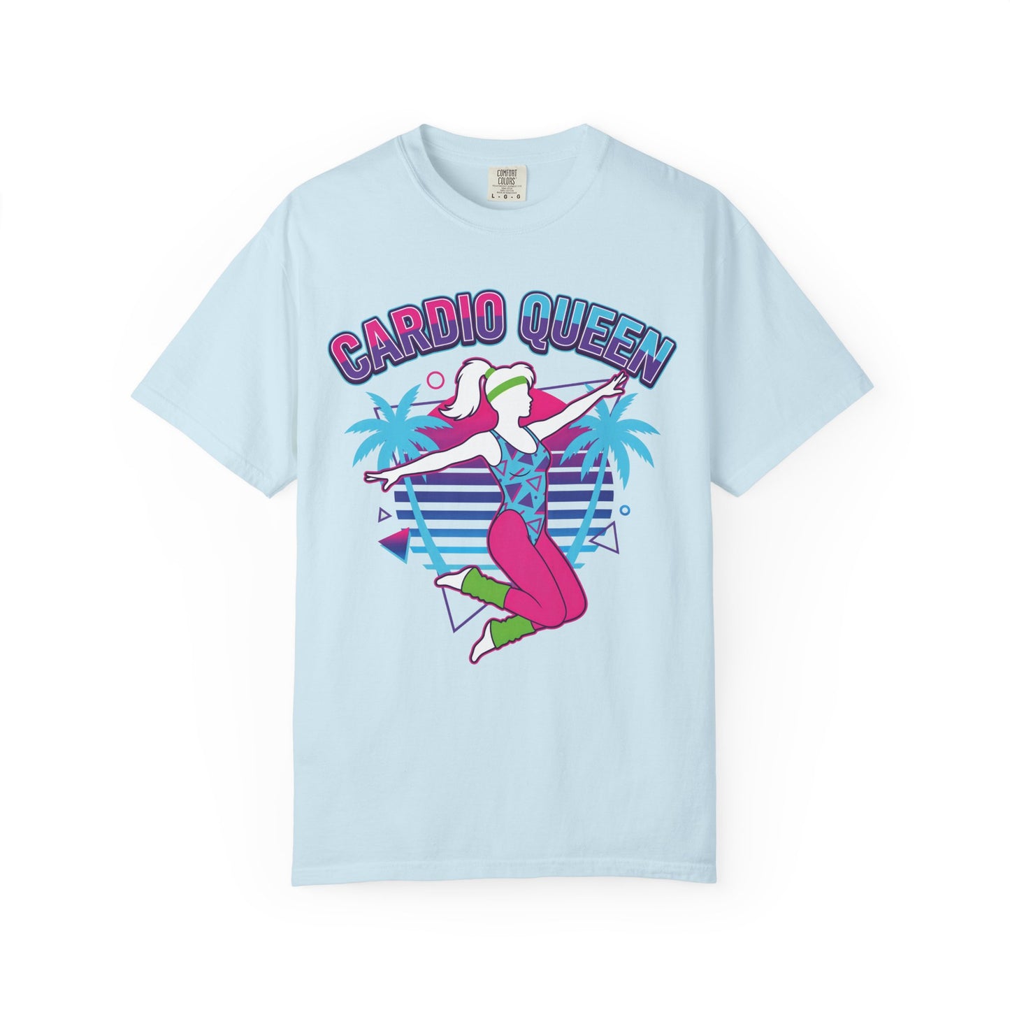 Cardio Queen Retro 80s Aerobics Graphic Tee | Vintage Workout Shirt Women