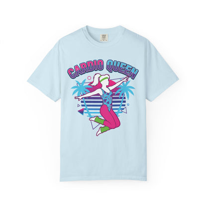 Cardio Queen Retro 80s Aerobics Graphic Tee | Vintage Workout Shirt Women