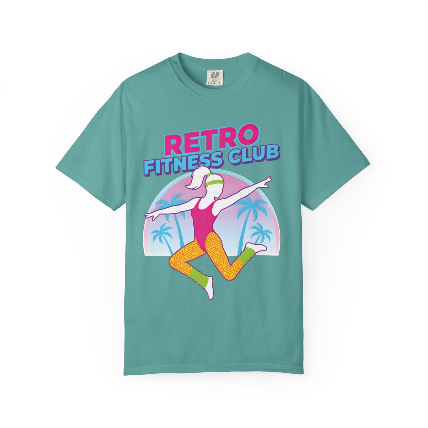 Retro Fitness Club 80s Aerobics Graphic Tee | Vintage Gym Shirt Women