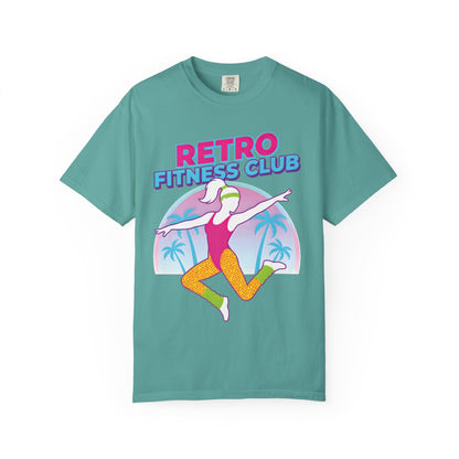 Retro Fitness Club 80s Aerobics Graphic Tee | Vintage Gym Shirt Women