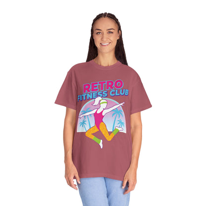 Retro Fitness Club 80s Aerobics Graphic Tee | Vintage Gym Shirt Women