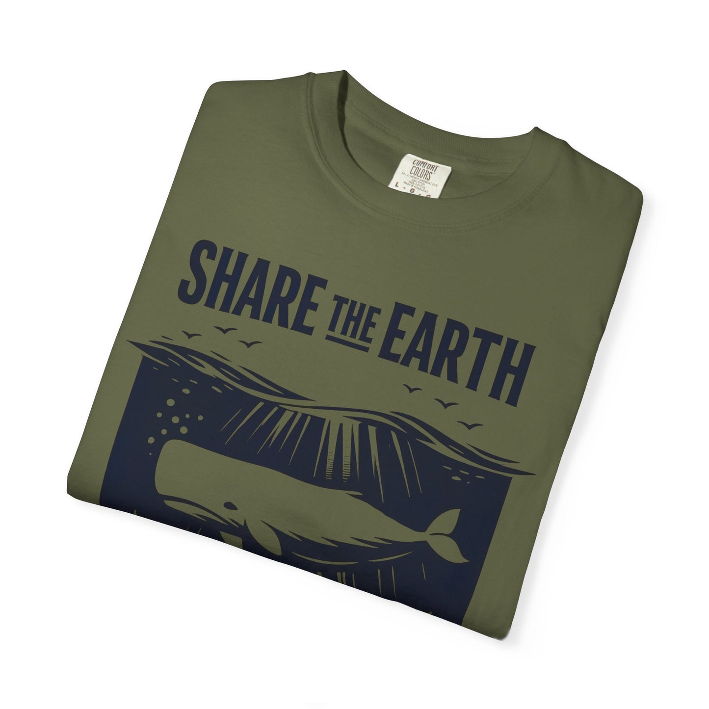 Whale Conservation Tee | Share the Earth Graphic Shirt | Ocean Wildlife Gift | Unisex