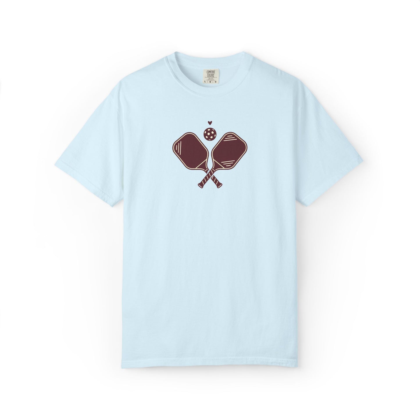 Pickleball Heart Icon Tee Pickler Love Minimalist Graphic Unisex Shirt