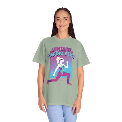 Vintage Cardio Club Retro 80s Lunge Graphic Tee | Workout Shirt Women