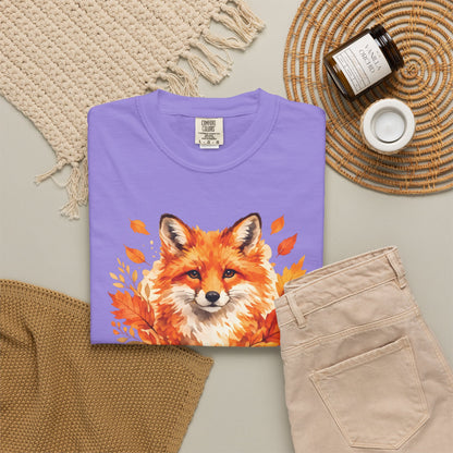 Watercolor Fox Graphic Tee | Autumn Wildlife Art Shirt | Nature Lover Gift | Unisex