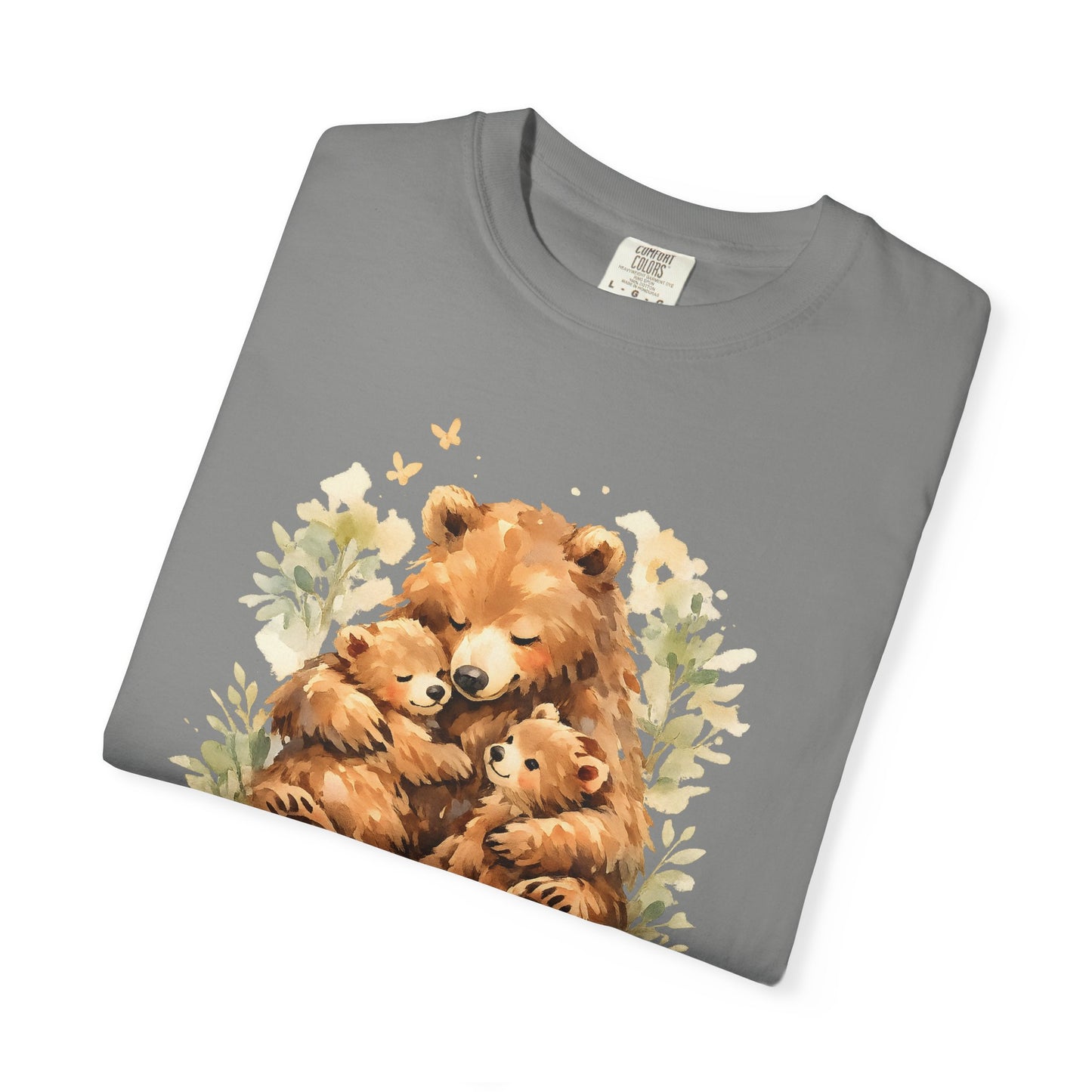 Mother Bear and Cubs Watercolor Tee | Wildlife Art Shirt | Mother Nature Gift | Unisex