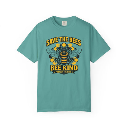 Save the Bees Graphic Tee | Bee Kind Conservation Shirt | Earth Day Gift | Nature Tee