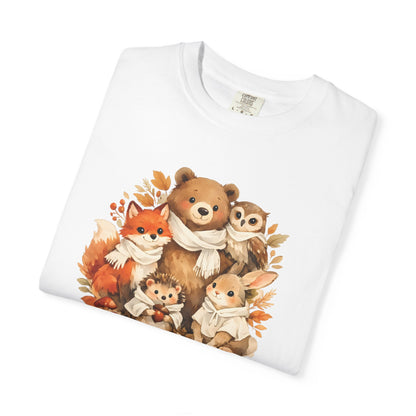 Woodland Friends Watercolor Tee | Forest Animal Gift Shirt | Wildlife Art | Nature Lover