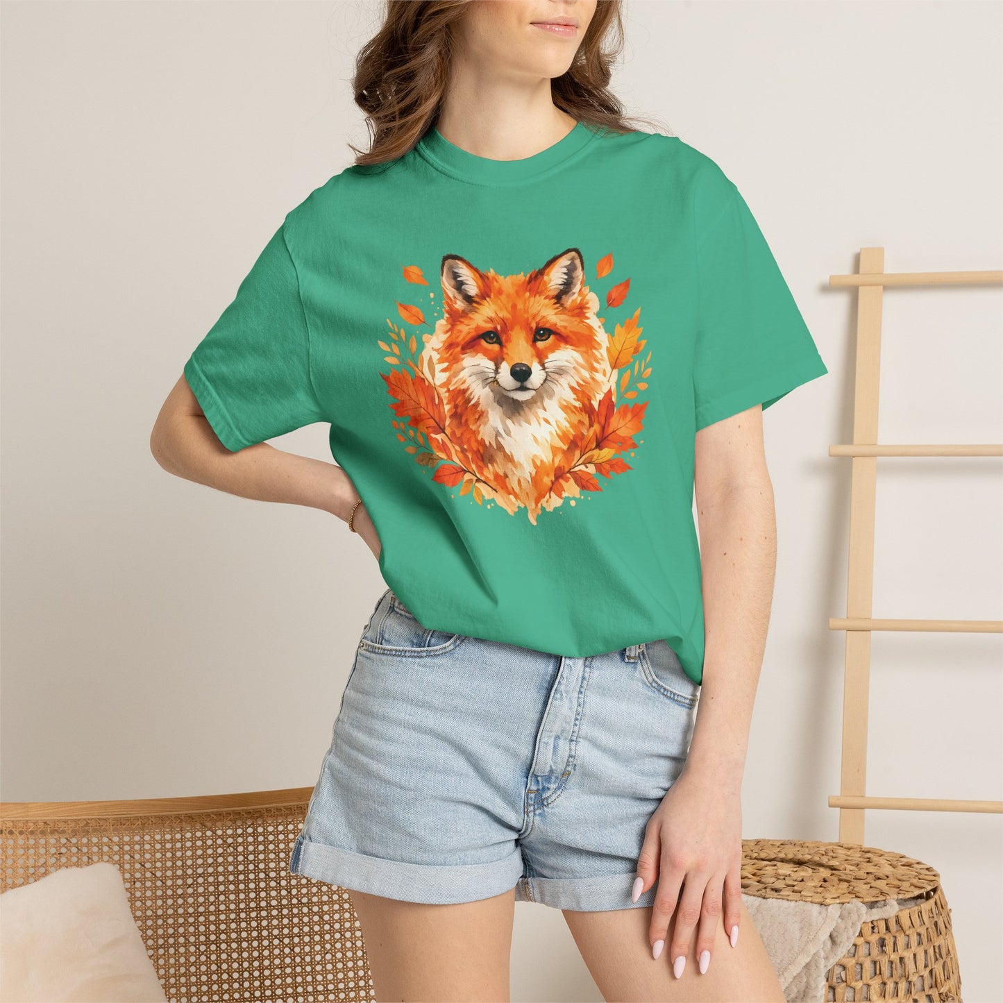 Watercolor Fox Graphic Tee | Autumn Wildlife Art Shirt | Nature Lover Gift | Unisex