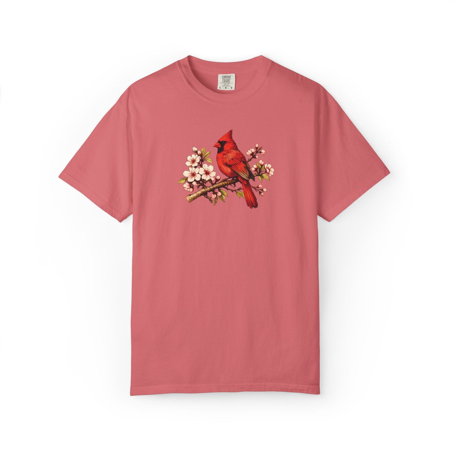 Cardinal Botanical Tee | Vintage Bird Art Shirt | Bird Watcher Gift