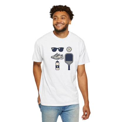 Pickleball Essentials Icon Tee Minimalist Pickler Sport Unisex Graphic Shirt