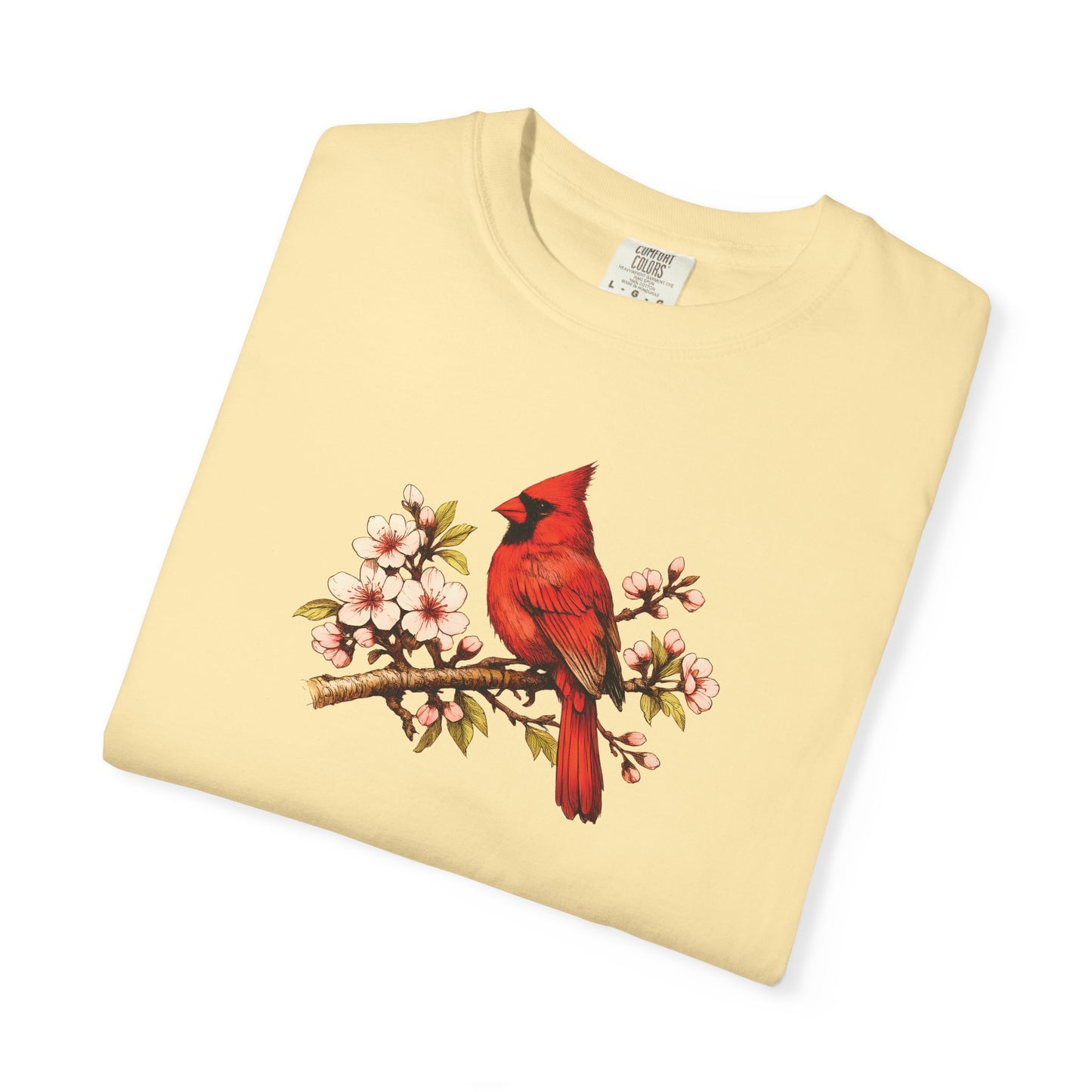 Cardinal Botanical Tee | Vintage Bird Art Shirt | Bird Watcher Gift