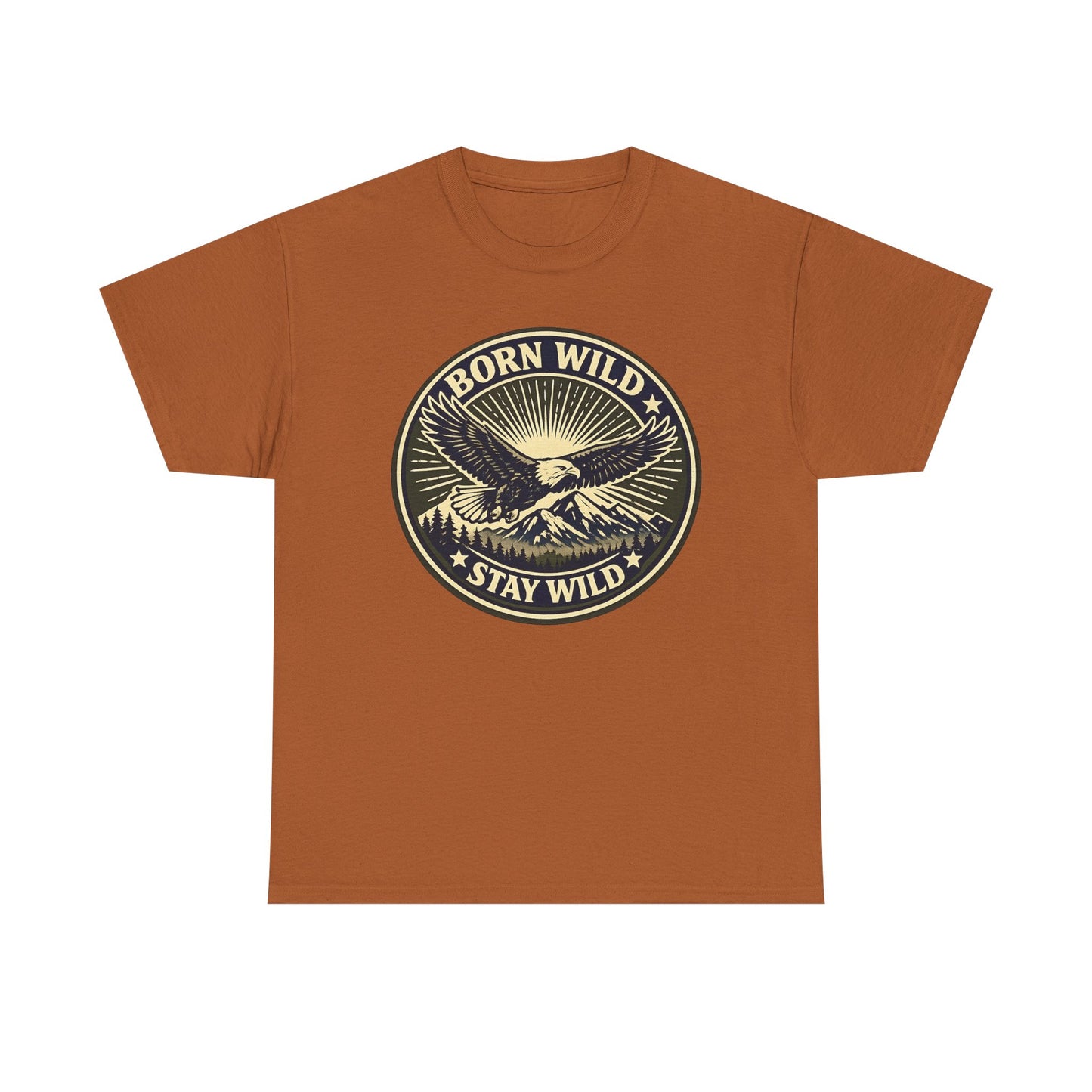 Eagle Ranger Patch Graphic Tee | Mid-Century Outdoor Shirt | Born Wild Stay Wild Unisex