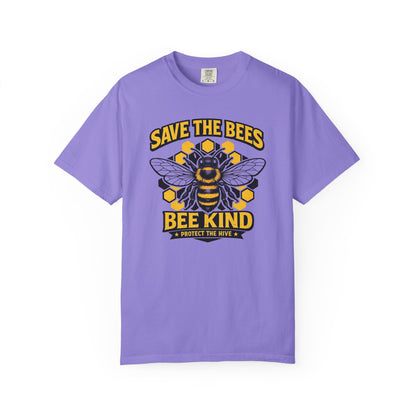 Save the Bees Graphic Tee | Bee Kind Conservation Shirt | Earth Day Gift | Nature Tee