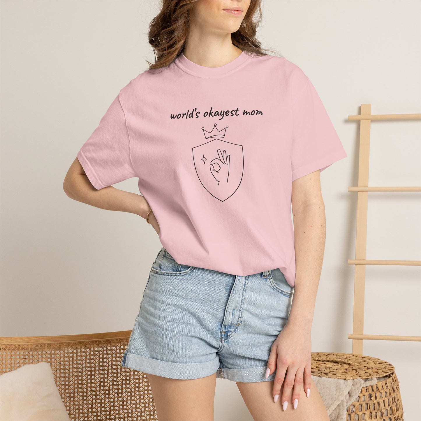 World's Okayest Mom Shirt | Funny Mom Gift | Mother's Day Tee | Mom Humor Shirt