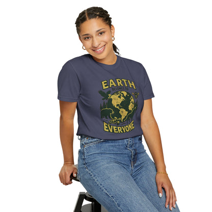 Earth Belongs to Everyone Earth Day Tee | Conservation Art Shirt | Wildlife Gift
