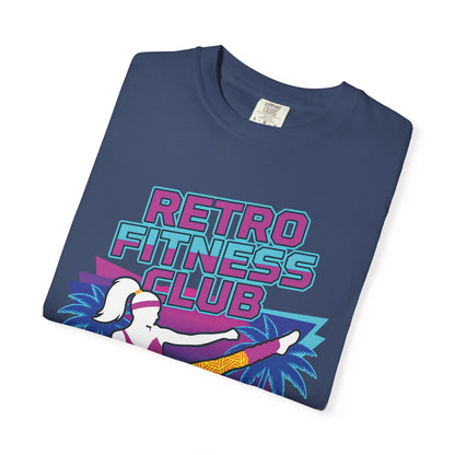 Retro Fitness Club High Kick 80s Tee | Vintage Aerobics Shirt Women