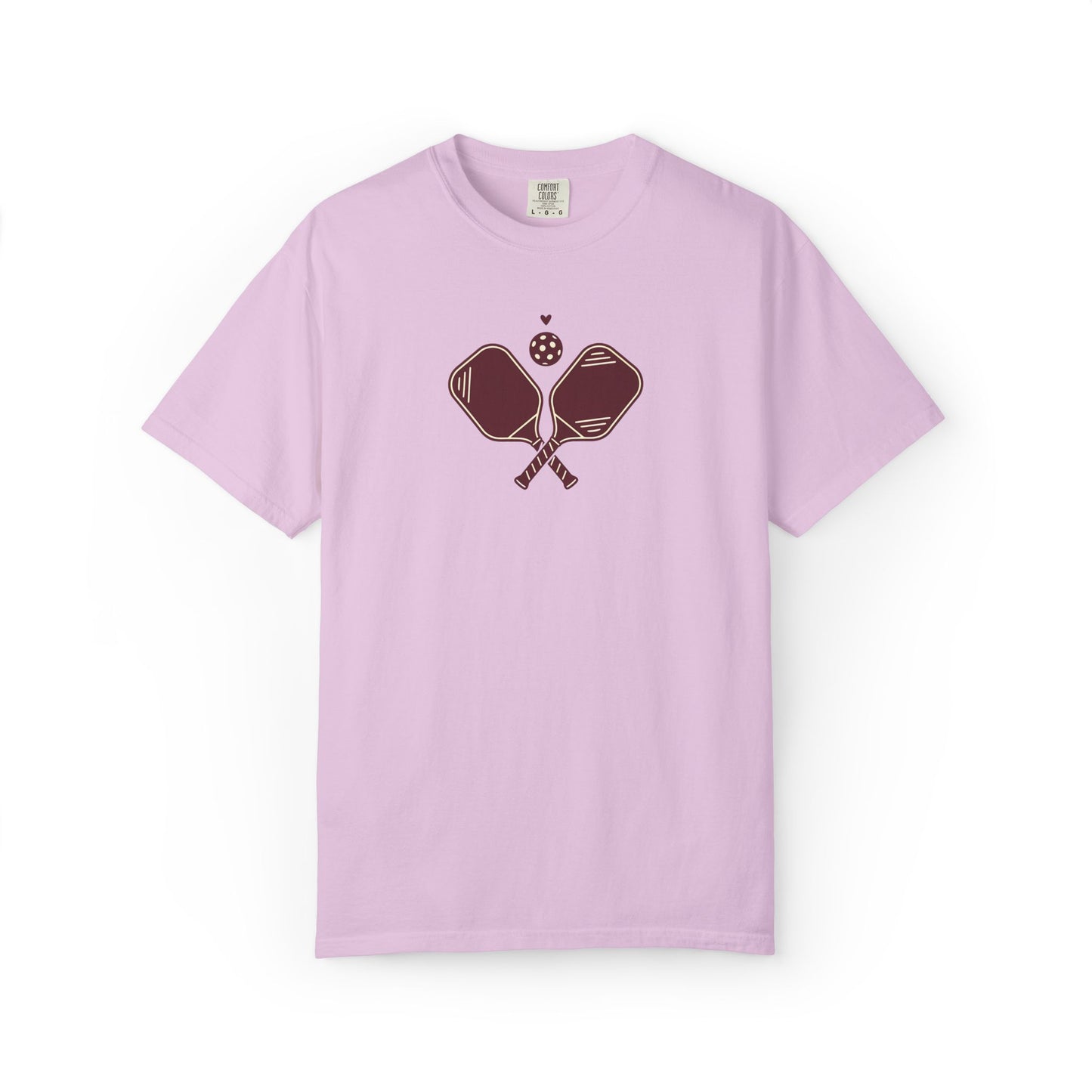 Pickleball Heart Icon Tee Pickler Love Minimalist Graphic Unisex Shirt