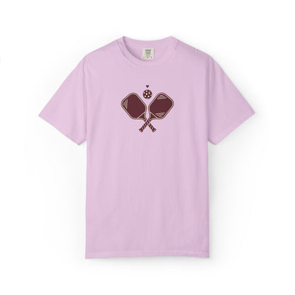 Pickleball Heart Icon Tee Pickler Love Minimalist Graphic Unisex Shirt