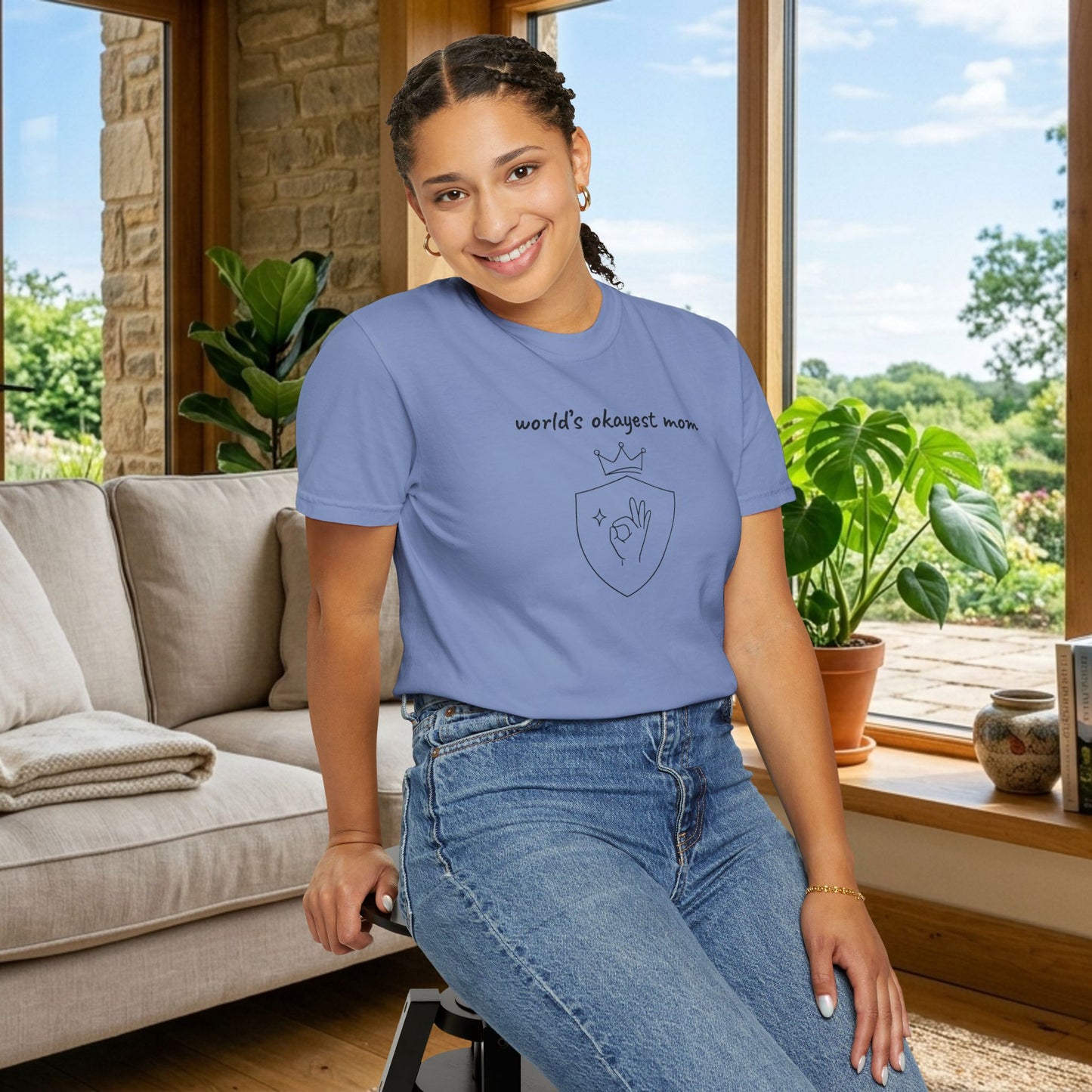 World's Okayest Mom Shirt | Funny Mom Gift | Mother's Day Tee | Mom Humor Shirt