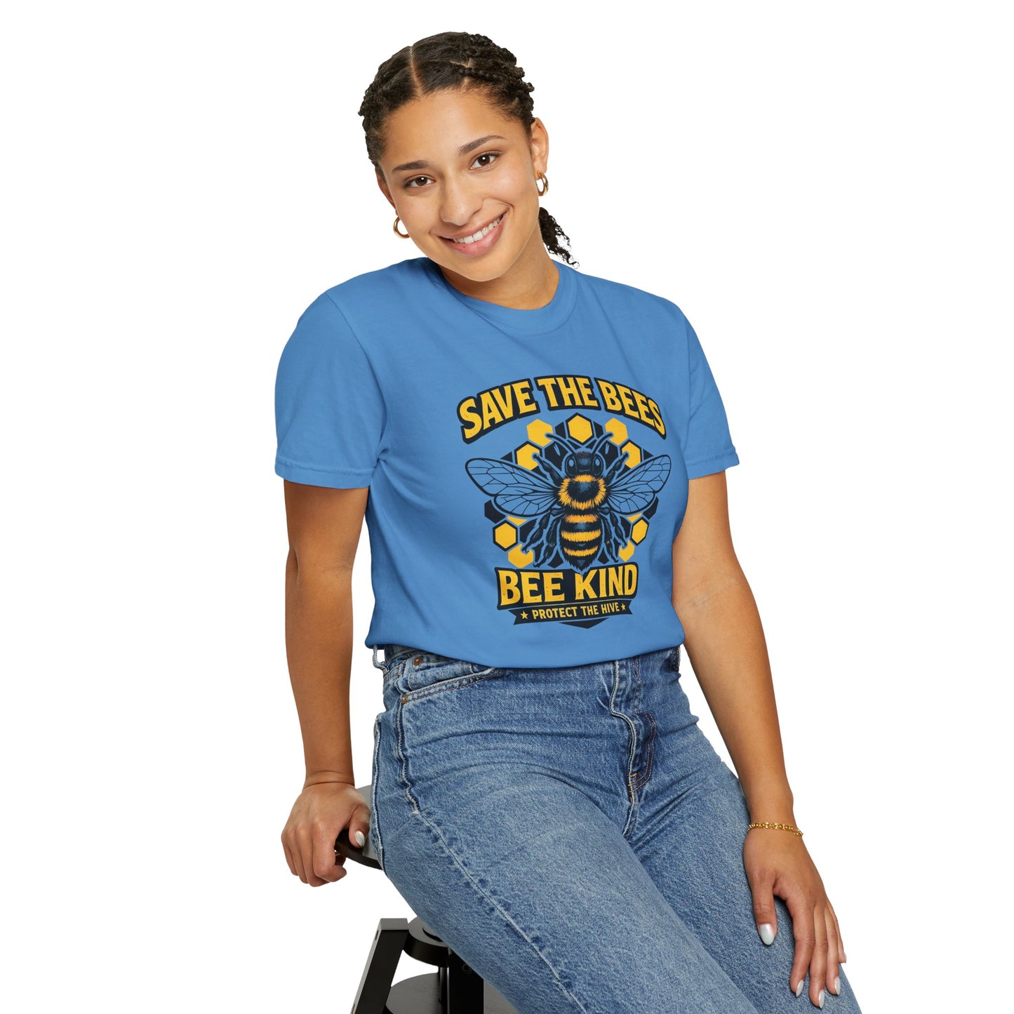 Save the Bees Graphic Tee | Bee Kind Conservation Shirt | Earth Day Gift | Nature Tee