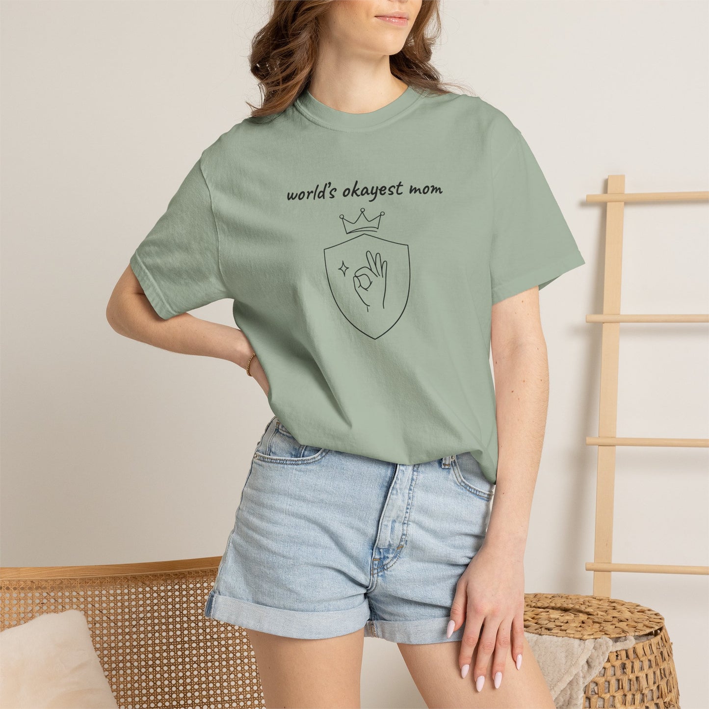 World's Okayest Mom Shirt | Funny Mom Gift | Mother's Day Tee | Mom Humor Shirt
