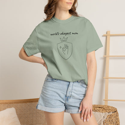 World's Okayest Mom Shirt | Funny Mom Gift | Mother's Day Tee | Mom Humor Shirt
