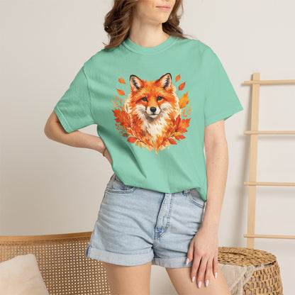 Watercolor Fox Graphic Tee | Autumn Wildlife Art Shirt | Nature Lover Gift | Unisex