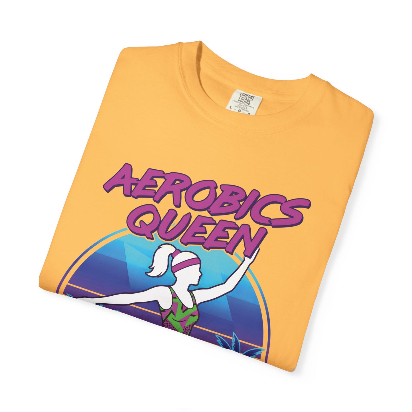 Aerobics Queen Retro 80s Dance Graphic Tee | Vintage Workout Shirt Women