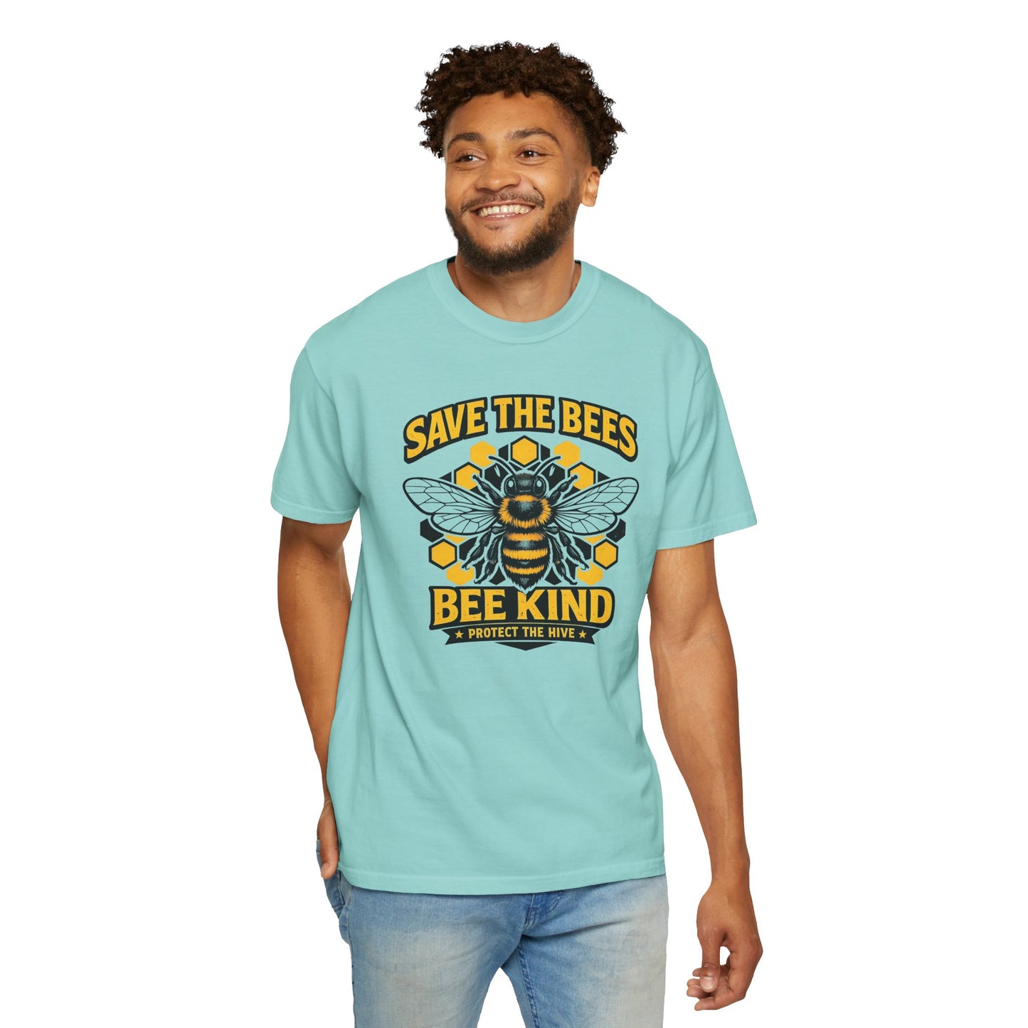 Save the Bees Graphic Tee | Bee Kind Conservation Shirt | Earth Day Gift | Nature Tee