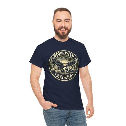 Eagle Ranger Patch Graphic Tee | Mid-Century Outdoor Shirt | Born Wild Stay Wild Unisex
