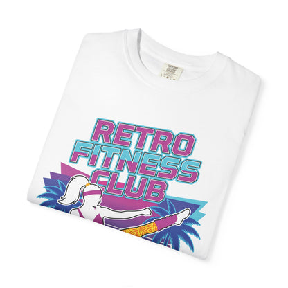 Retro Fitness Club High Kick 80s Tee | Vintage Aerobics Shirt Women