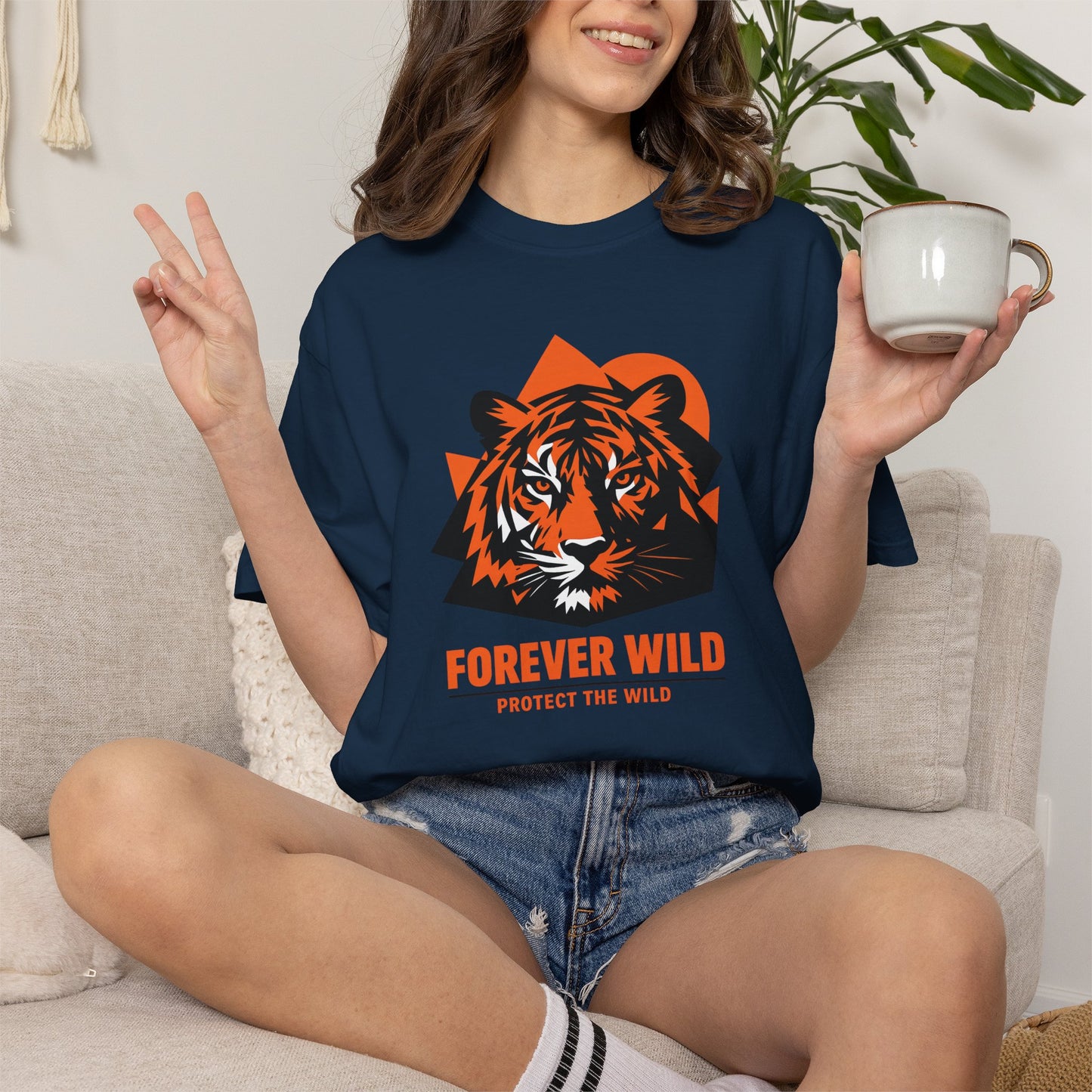 Tiger Forever Wild Conservation Tee | Protect the Wild Shirt | Endangered Animal Gift