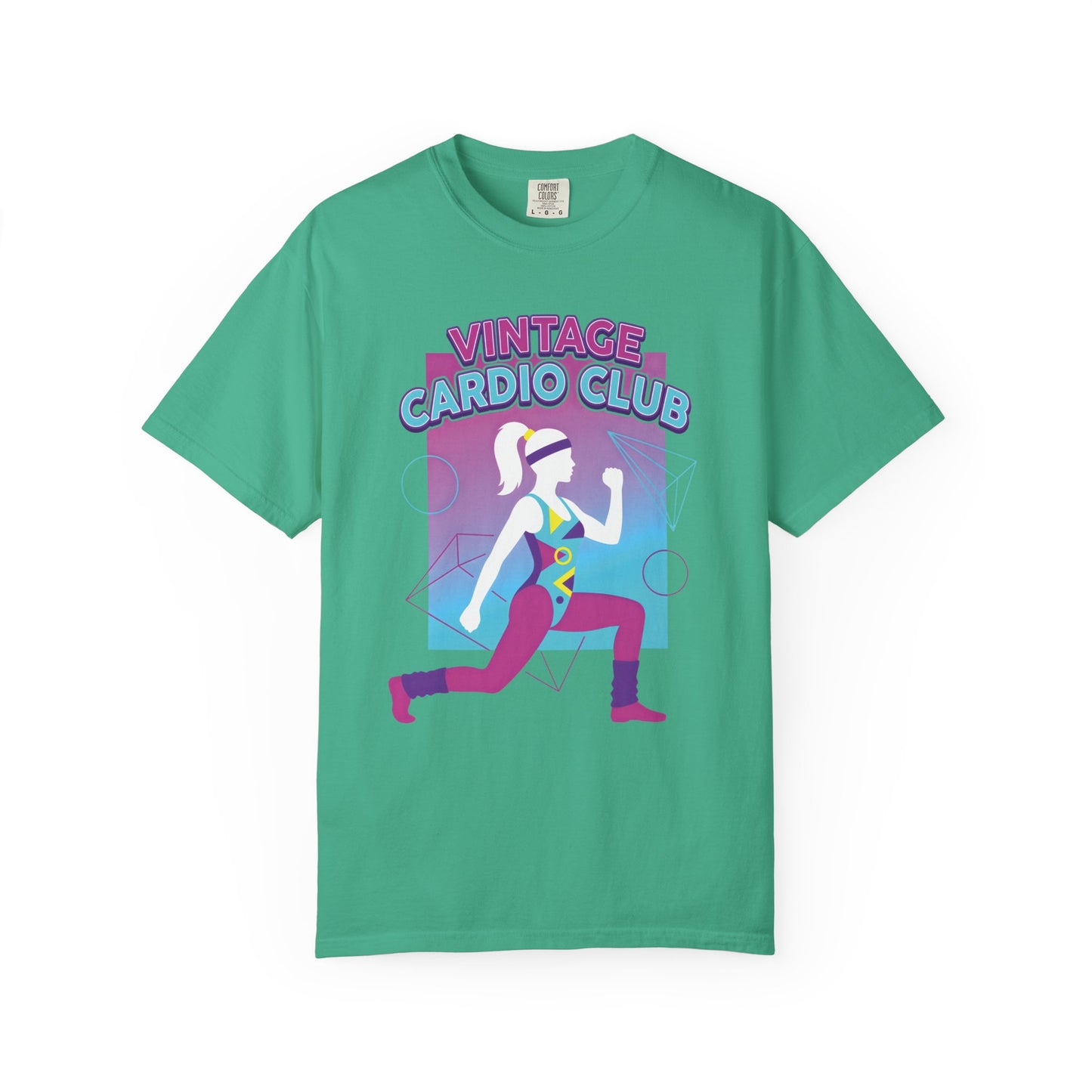 Vintage Cardio Club Retro 80s Lunge Graphic Tee | Workout Shirt Women