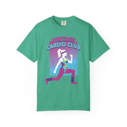 Vintage Cardio Club Retro 80s Lunge Graphic Tee | Workout Shirt Women