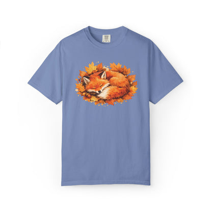 Sleeping Fox Watercolor Graphic Tee | Cozy Woodland Animal Shirt | Nature Lover Gift