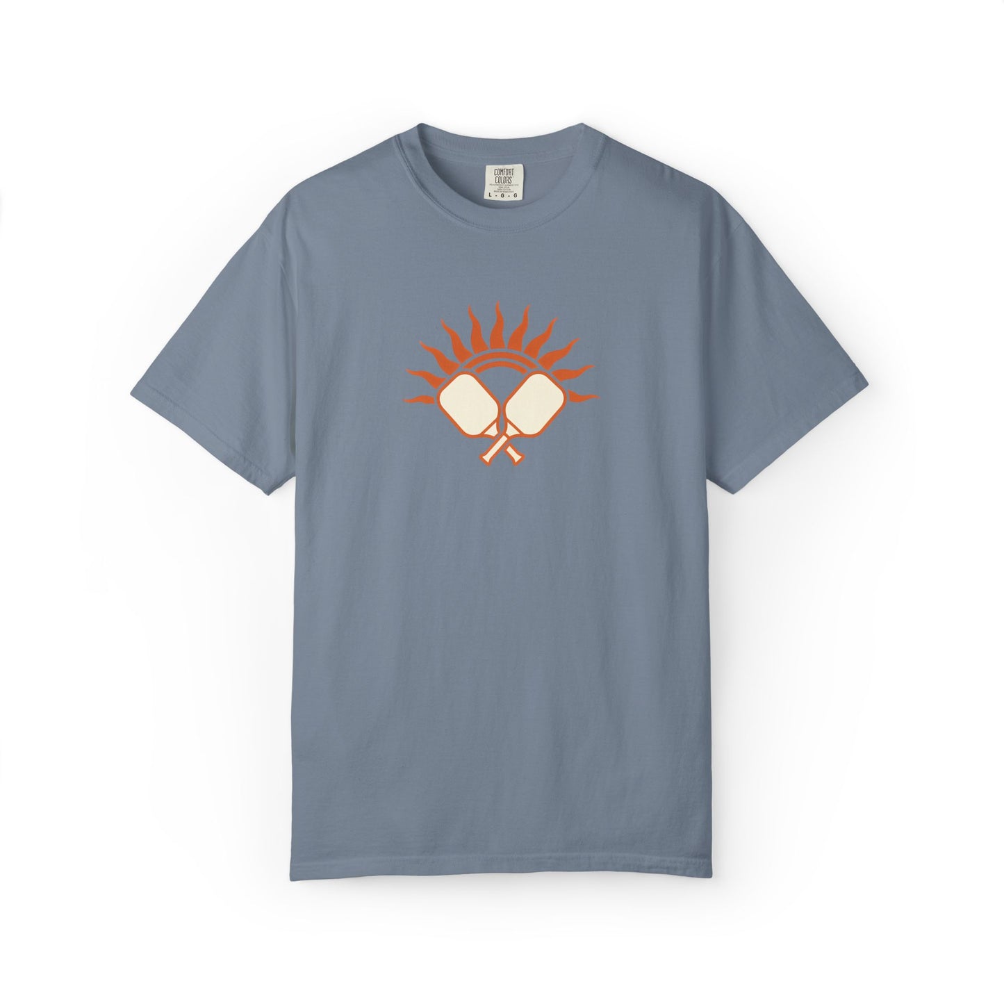 Pickleball Sun Badge Tee Pickler Vintage Minimalist Unisex Shirt