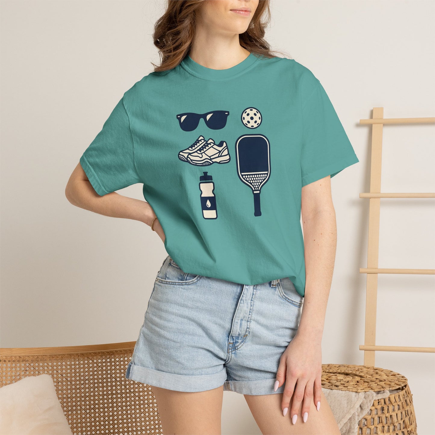 Pickleball Essentials Icon Tee Minimalist Pickler Sport Unisex Graphic Shirt