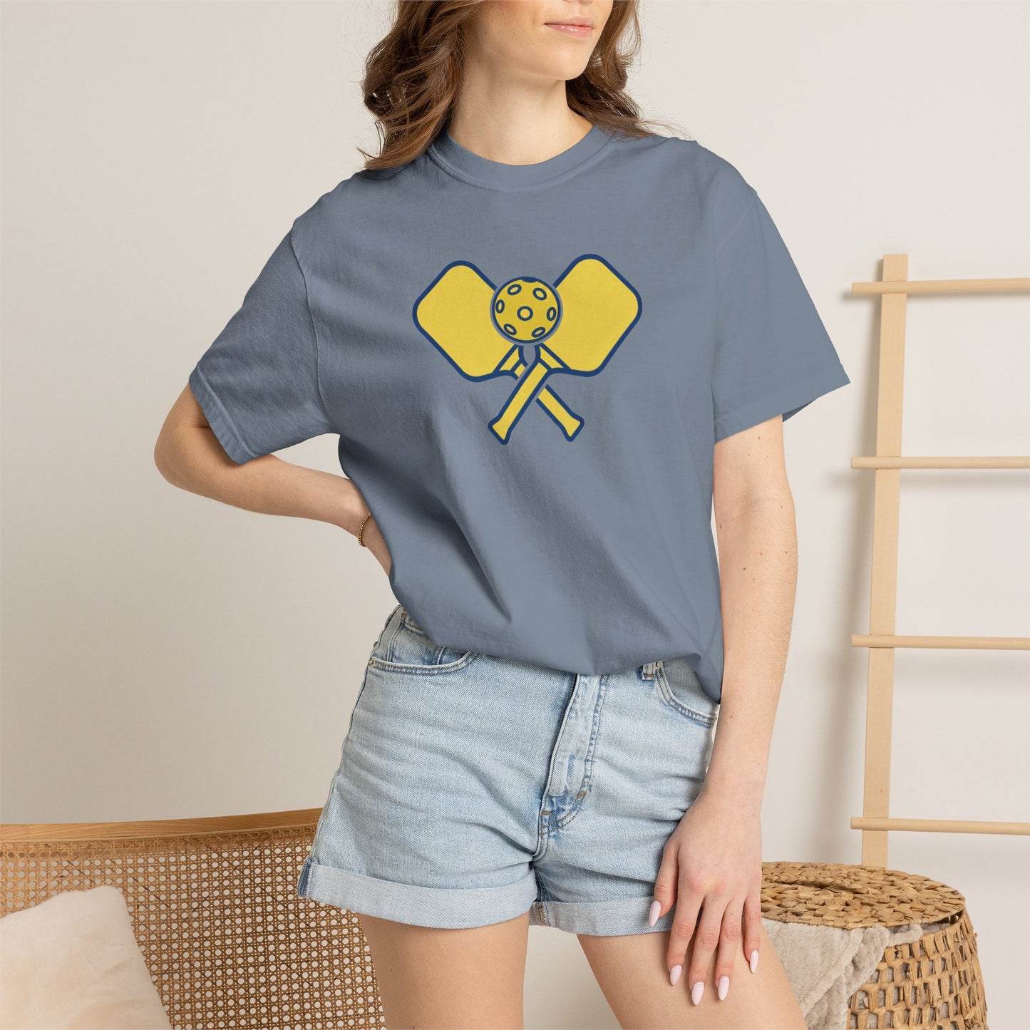 Pickleball Crossed Paddles Tee Pickler Minimalist Graphic Unisex Shirt