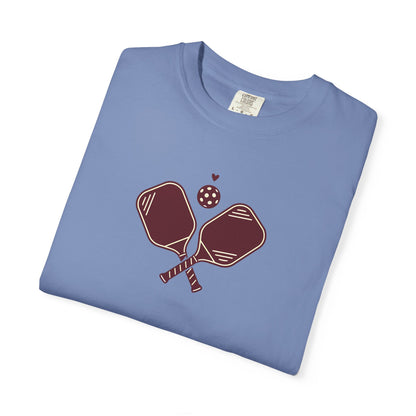 Pickleball Heart Icon Tee Pickler Love Minimalist Graphic Unisex Shirt